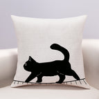 3Black Cat / 35X35cm Pillowcase