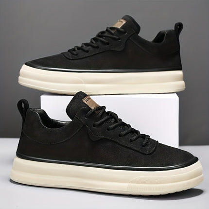 Men'S Low-Top Sneakers - / Brown Lace-Up Shoes, Minimalist Everyday & Formal Shoes for Gym