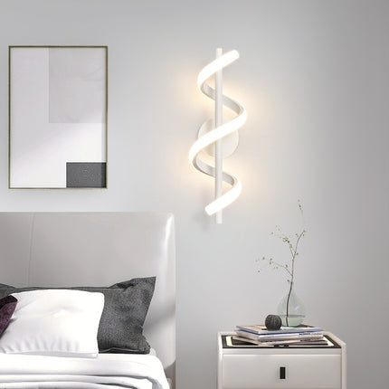 Bedroom Bedside Wall Lamp Creative Minimalist Spiral Corridor Aisle Hallway Lamp