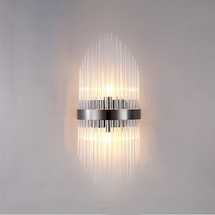 Modern Living Room Light Luxury Crystal Creative Wall Lamp
