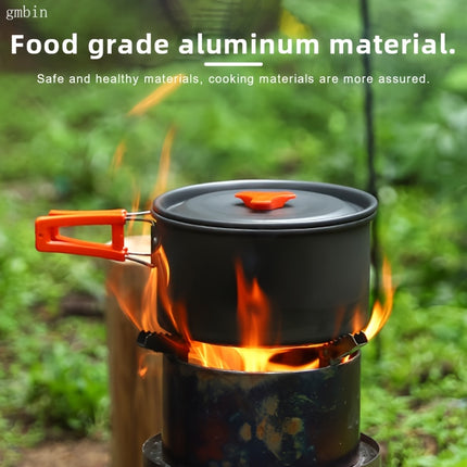 Aluminum Cookware Set, Non-Stick Food-Grade Pots and Kettle, Portable Outdoor Cookware,