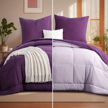 2/3pcs Duvet Set, Cosy And Lightweight Quilt, Reversible Comforter with 80x80 Pillowcases, 300GSM Filling,