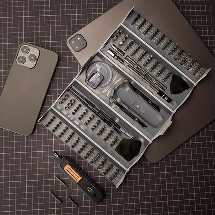 Manual 180in1 Precision Screwdriver Set, with A Stylish Square Storage Box Design. A Professional