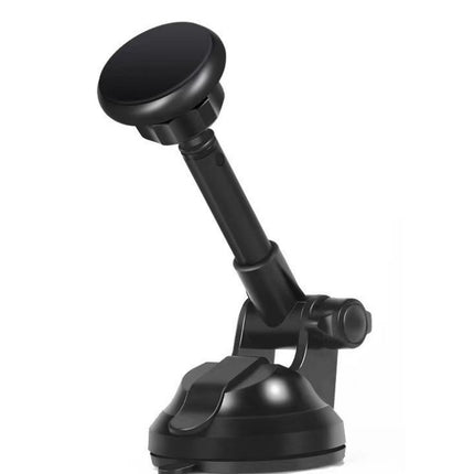 Creative 360 degree rotating suction cup telescopic magnet aluminum alloy car phone holder