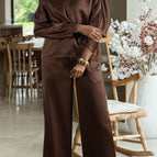 Dark Brown / S / 90%Polyester+10%Polyamide