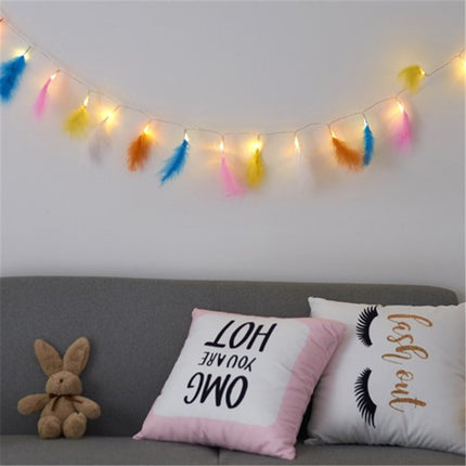 Led Feather Battery String Lights Christmas Party Party Decoration String Lights