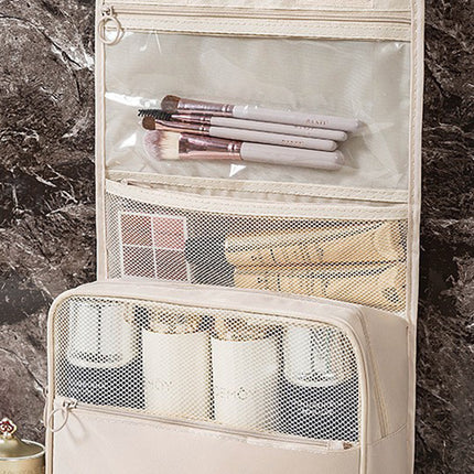 Apricot Multi-functional Make Up Organizer Travel Toiletry Bag