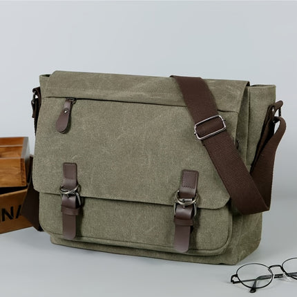 High-Quality, Durable, And Vintage Canvas Shoulder Bag, a Stylish Crossbody Bag for Men