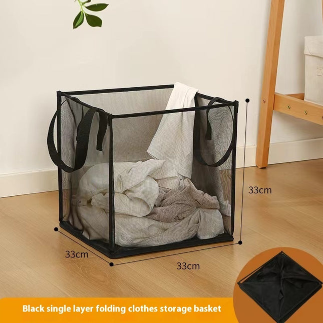 Foldable Square Grid Laundry Basket