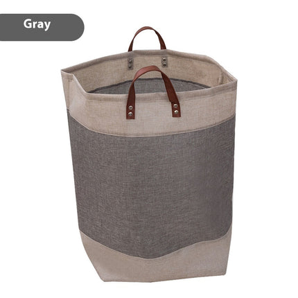 Printed Laundry Basket Fabric Foldable Clothing Toys Buggy Bag