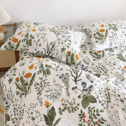 Dandelion Floral Pure Cotton Bed Sheets