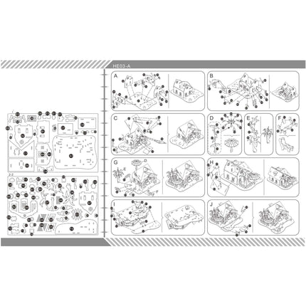 Wooden three-dimensional jigsaw puzzle
