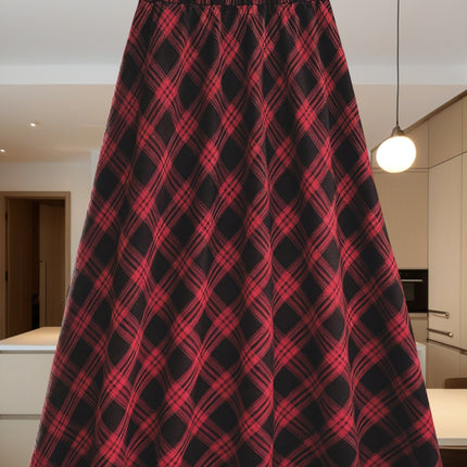 Stylish And Elegant Plaid Skirt for Women in Autumn And Winter