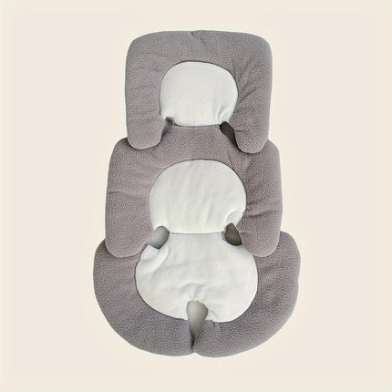 Infant Car Seat Cushion, Head And Body Support for Newborns, 2-In-1 Reversible Baby Car Seat Pad
