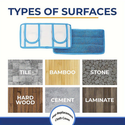 Replacement Mop Pads with Durable Machine Washable Design, Swiffer Compatible