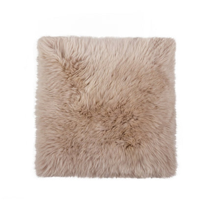 17" X 17" Taupe New Zealand Sheepskin Dining Chair Pad