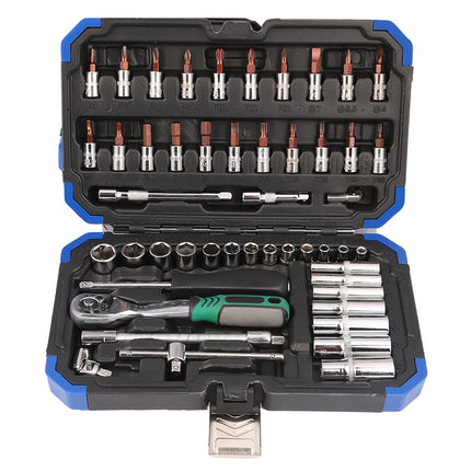 A Set of Home And Travel Dual-Use Car Repair Tool Set, Motorcycle Repair Tool Set with Storage Box,
