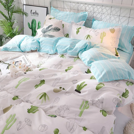 Simple 4-piece quilt cover