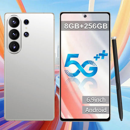 S25 Ultra 2026 5G New 6.9" HD Large Display Smartphone, Multi-function Unlocked Phone, Android