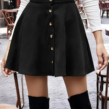 Elegant And Versatile Corduroy Buttoned Skirt for Women, Model DJ0616021.