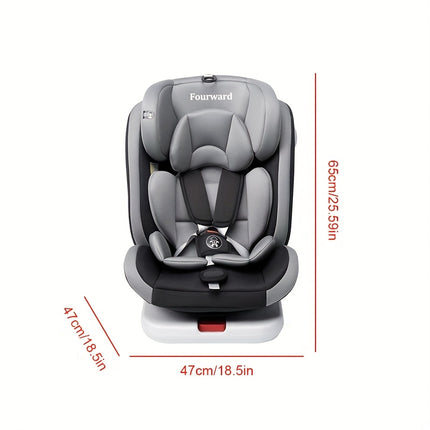 Farsaw 360° Rotating Car Seat Compatible for Group 0+/1/2/3 (9-36kg) - ISOFIX Installation