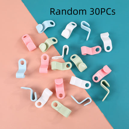 Colorful Solid Color Hanger Simple Home Hanger Connecting Hook