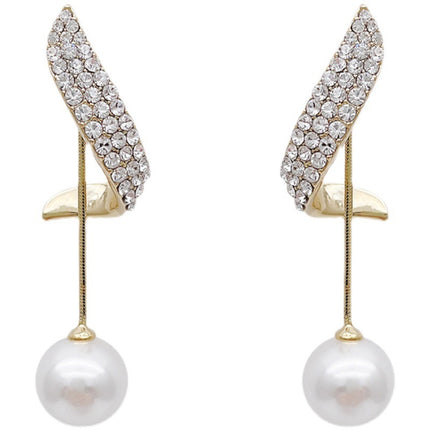 New Trendy High-end Earrings Retro Light Luxury Simple Earrings