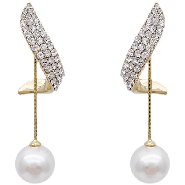 New Trendy High-end Earrings Retro Light Luxury Simple Earrings