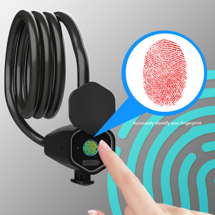 Fingerprint bicycle lock electronic steel ring lock