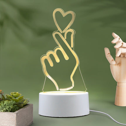 3Dd Small Night Lamp LED Light USB Light Luminous Ambience Light Bedroom