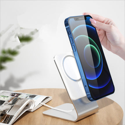 Aluminum Alloy Magnetic Wireless Charging Desktop Phone Holder
