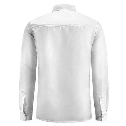 Peach Velvet Casual One Pocket Long Sleeve Shirt