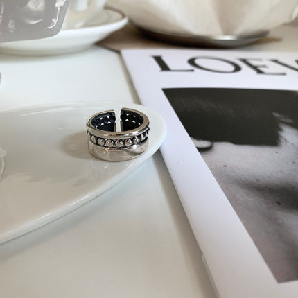 Luxury High-end Multi-layered Ring With A Polka-dot Design For Women