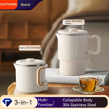Stainless Steel Electric Kettle  Foldable Design, Suitable for Hotel Accommodation