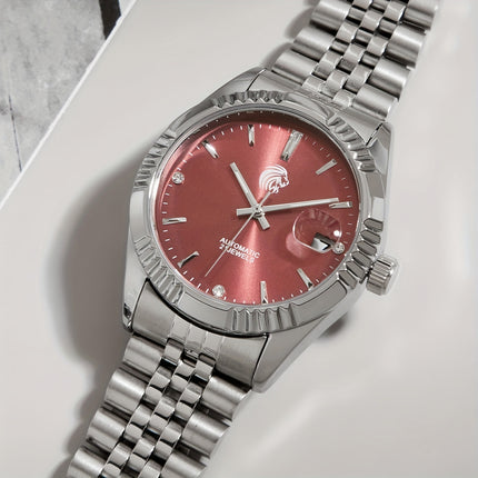 Fashion Men's Automatic Mechanical Watch With Stainless Steel Watchband