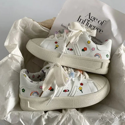 Spring Sports Running White Chunky Sneaker