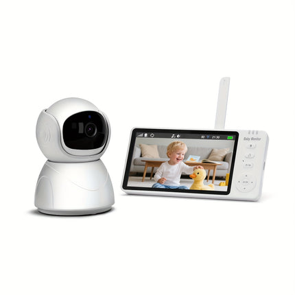 Gisay 5.0-inches Monitor with Night Vision, Two-Way Talk, Temperature Monitoring, and PTZ Remote Control