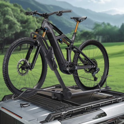 Heavy-Duty Bike Rack with Anti-Theft Locks - Adjustable Bike Carrier, Foldable Roof Mount Bike Rack