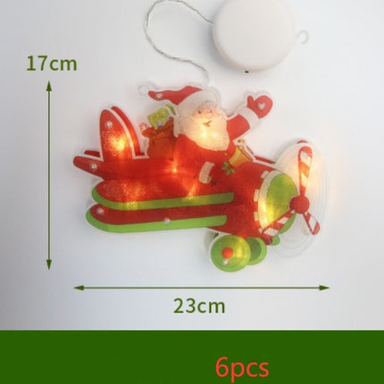 LED Suction Cup Window Hanging Lights Christmas Decoration