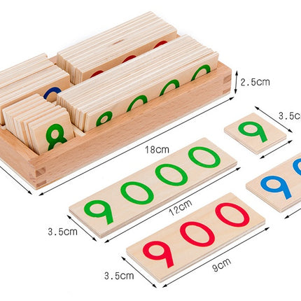 Wooden Montessori material Mathematics teaching aids