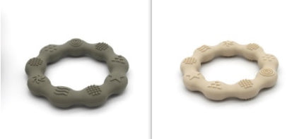 Full Three-dimensional Baby Silicone Teether Baby Molars Holding Round Teether