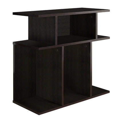 24" Brown Wood End Table With 6