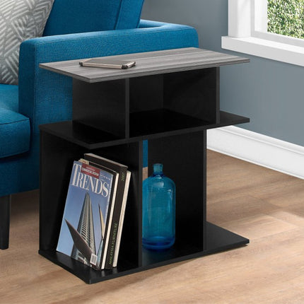 60" Deep Taupe Open Shelving TV Stand
