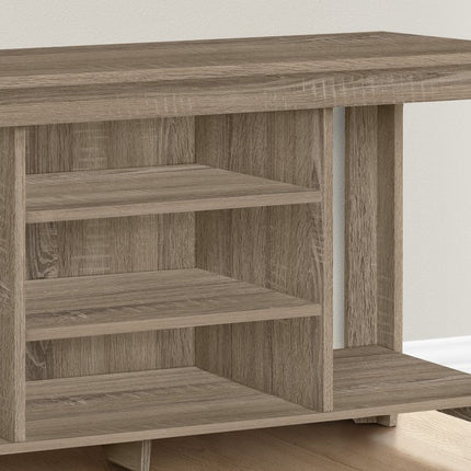 48" Dark Brown Open shelving TV Stand