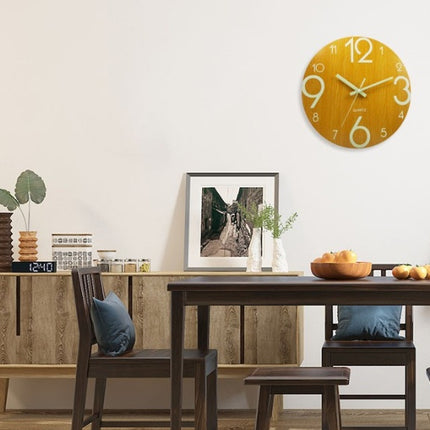 Silent luminous wall clock