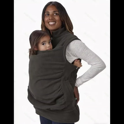 Three-In-One Multifunctional Mom Kangaroo Coat for Women, Autumn And Winter Season,