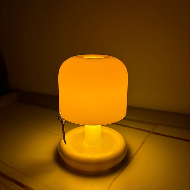 Mini Bedside Night Light, Table Lamp with Sunset Gradient Glow, Compact Camping Light, Soft Light Desktop