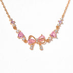 Rose Gold Bow Necklace