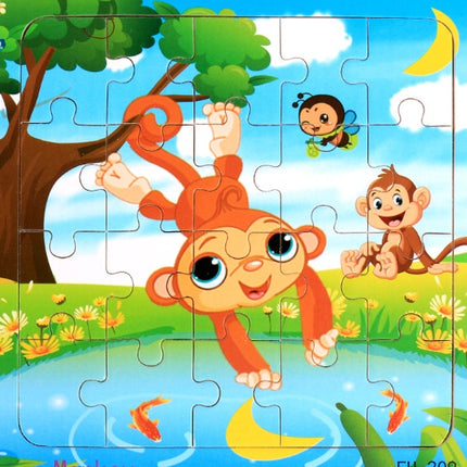 Wooden jigsaw puzzle toy