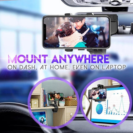 Multifunctional Mobile Phone Car Holder Adjustable 360 Degrees Rotating Navigation Support Frame